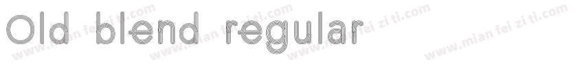 Old blend regular字体转换